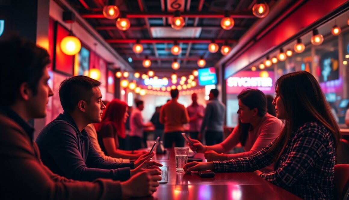 people connecting trychitter